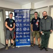 Richard Allen (centre) at the Lions diabetes screening