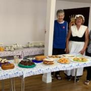 Mag from the Salvation Army, Pam Langford from Exmouth Museum, and Sarah Parkinson Museum Volunteer and Steward