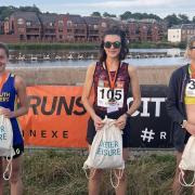 Alice Kelly (left) with her 2nd place prize