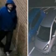 Police would like to trace this man and this silver car