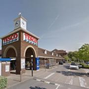 The incident happened outside Exmouth's Tesco superstore