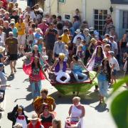 A previous year's  Furry Dance in Lympstone