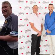 Before and after: Mr Turvey lost more than five stone