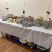 Attendees enjoyed variety of cakes and snacks