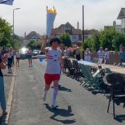 There was an opening ceremony with a runner with a mock Olympic torch