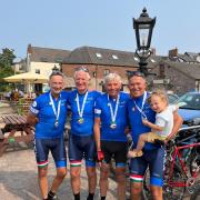 From left: Phil Domville-Musters, Martin Meredith, Pete Cain and Marc Millon with grandson Sol Millon-Martinez