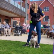 Staff and resident enjoyed the special show