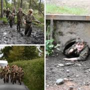 Royal Marine cadets take on the RM endurance course.