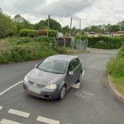 The junction of Strawberry Lane in Mill Street, Ottery.