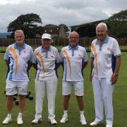 Steve Moodie, Bob Walker, Roger Davis & Ken Roberts, who took part in the Men’s Pairs Competition final