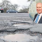 Devon County Council leader John McInnes says the most complained about topic to the council is potholes.