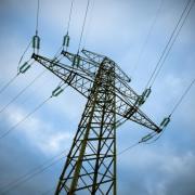 Stock image of a electricity pylon.