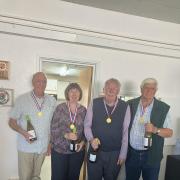 U3a Winners Bob Norton, Margret Alvarez,  Chris Williamson and Chris Woodward