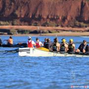 The crews enjoyed nice weather and calm waters