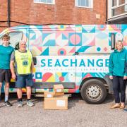 The Team with the loaned Seachange Van.