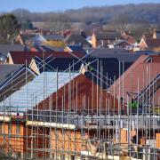 Houses under construction