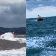 Exmouth RNLI tow boat with total engine failure to Bridport.