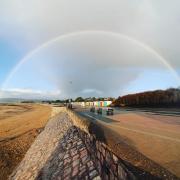 A rainbow in the autumn by Claire Morris