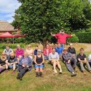 Archaeological dig volunteers.