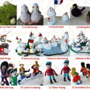 The 12 days of Christmas post-box toppers.