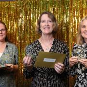 From left: Winners Rebecca Crosby, Angela Lucas and Clara Rose