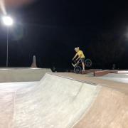 The skatepark is used by both professional skaters and newcomers