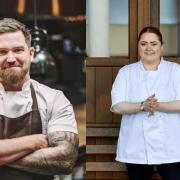 From left: MasterChef's Dean Westcar and Elly Wentworth