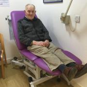 Budleigh Medical Centre receive a new examination bed.