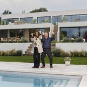 Carol & Tom Steenson Omaze Million Pound House Draw winners at their new £2m home in Devon