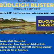 The Harriers will now focus on the Budleigh Blister