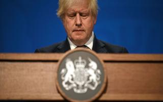 Prime Minister Boris Johnson during a media briefing in Downing Street, London, on coronavirus (Covid-19). Picture date: Monday July 12, 2021.