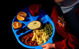 School Dinners Stock