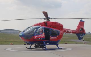 Devon Air Ambulance at Exeter Airport