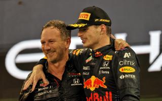 Christian Horner and Max Verstappen