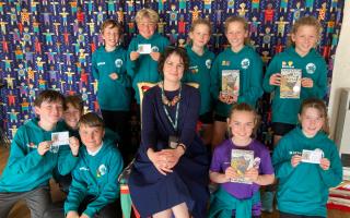 Hundreds of schoolchildren visited by famed author Katya Balen