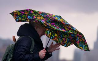 A yellow weather warning for rain is in place from tonight until tomorrow evening. (Image: Victoria Jones/PA)