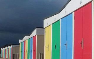 Exmouth beach huts