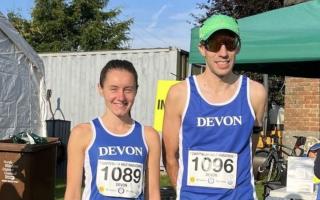 Alice and Oli representing Devon in Chippenham