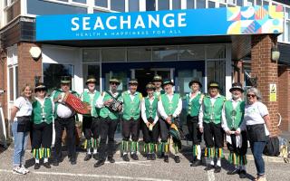 Exeter Morris dancers at the Seachange fete