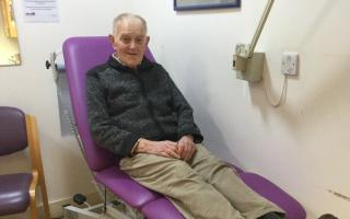 Budleigh Medical Centre receive a new examination bed.