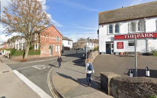 The start of Withycombe Road in Exmouth.